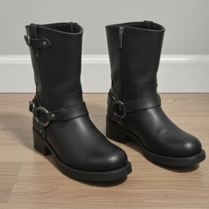 🏍️ Brand New Harley-Davidson Christa Leather Boots Never Worn Women's Sz 10💀👢